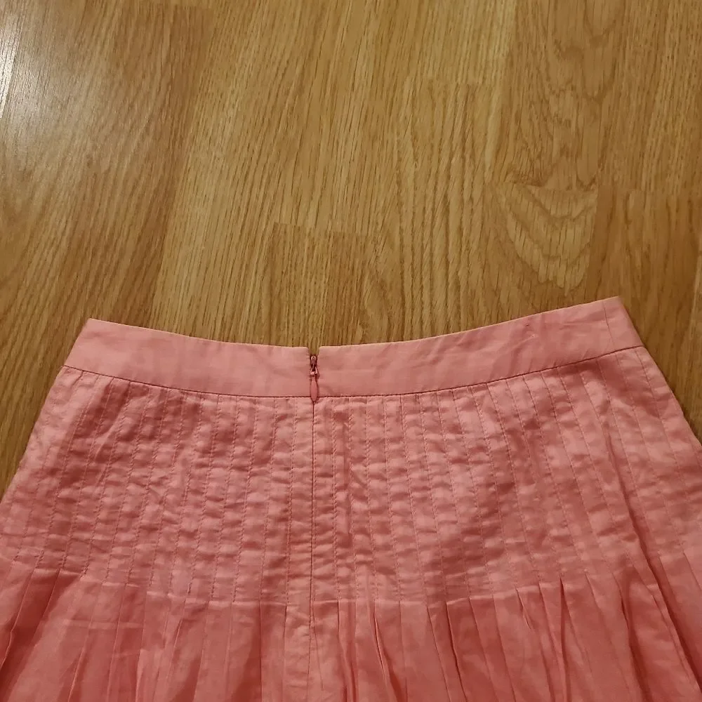 J. Crew Pleated Waist Cotton Skirt sz 0 Petite